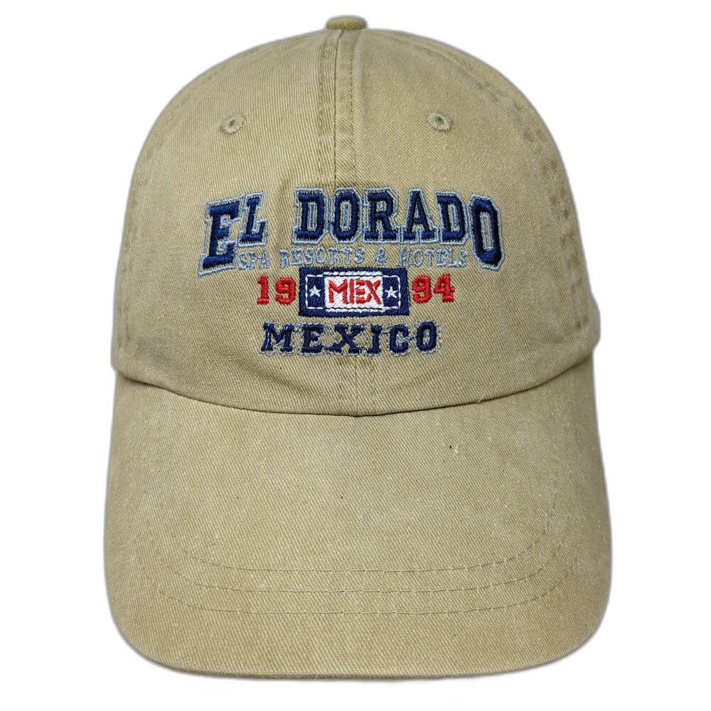 Caribbean Side Baseball Cap Beige One Size El Dorado Mexico Spa Resort Hat